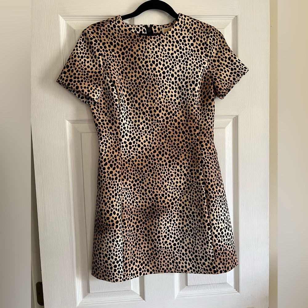 Michael Kors Leopard Print Mini Dress 4 - Picture 2 of 4